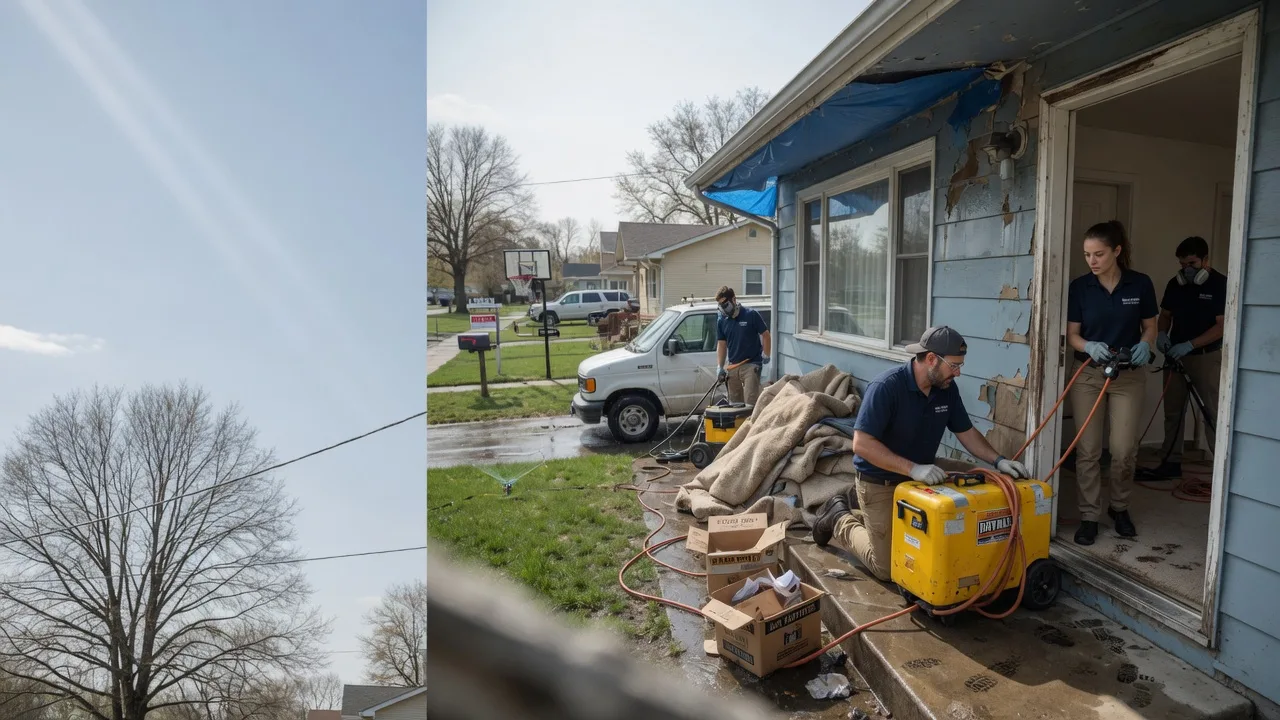 Basement Flood Cleanup in Carbondale, IL near me